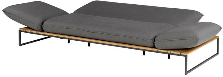 FISCHER MÖBEL 3-местный садовый диван с откидной спинкой из ткани Flora sun-id-1494537 - Вид №3