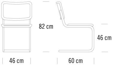 Thonet Мягкий консольный стул S 32 / s 64 sun-id-1383237 - Вид №1