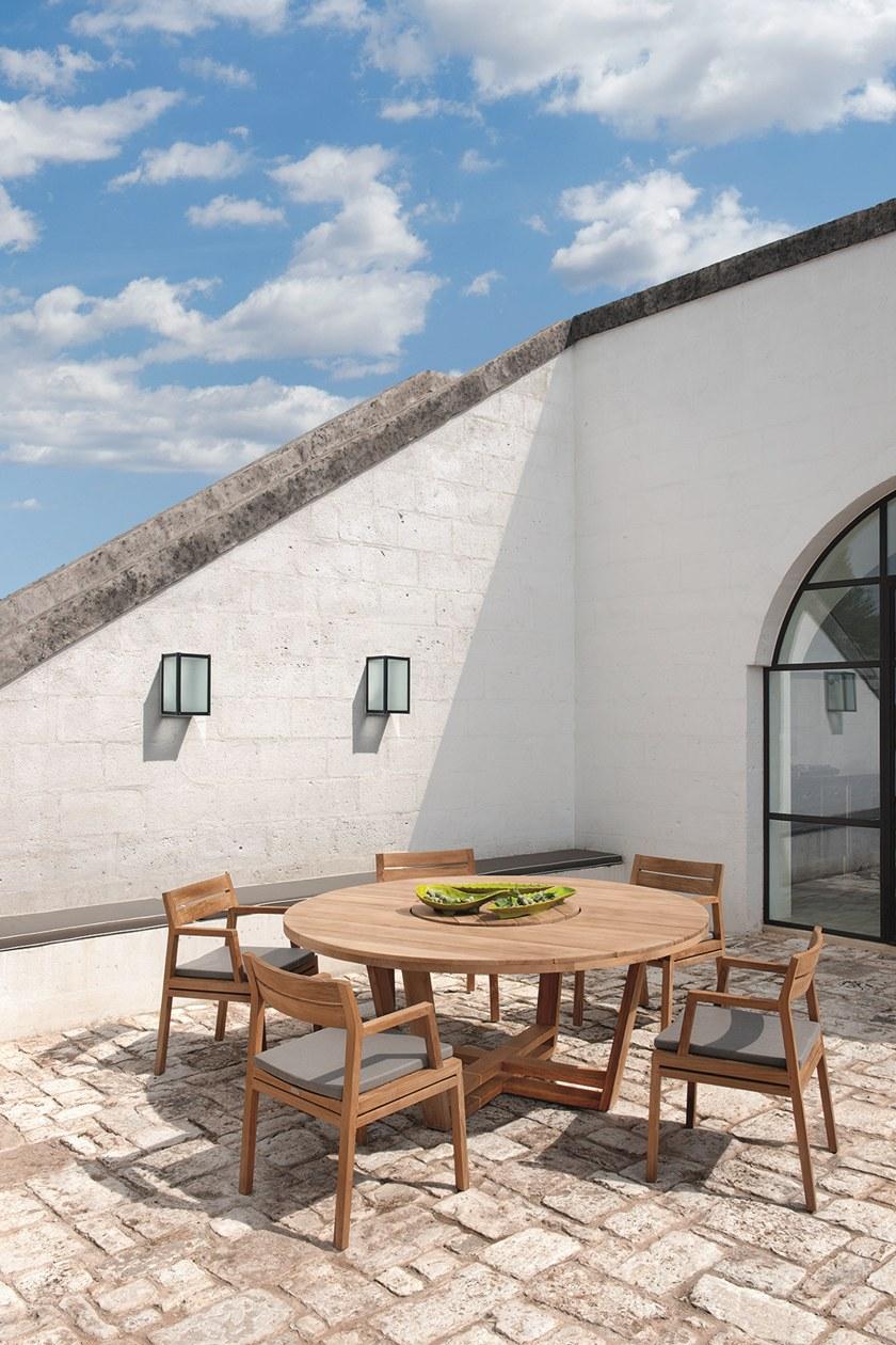 Ethimo Садовый стул из тика с подлокотниками Costes sun-id-1435780 - Вид №12