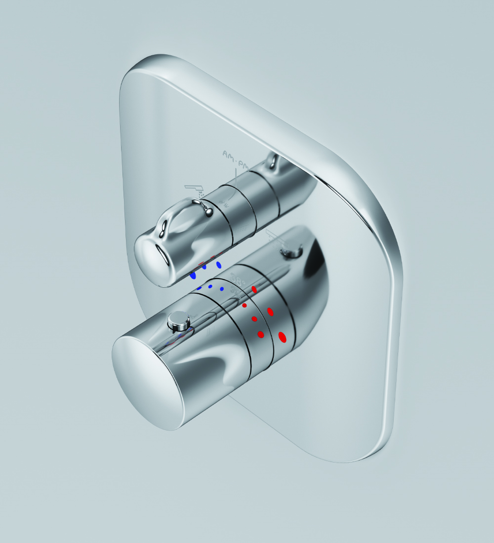 F3085500 cмеситель д/ванны/душа встраиваемый с термостатом шт AM.PM Sensation - Вид №2