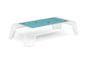 Стальной прямоугольный низкий садовый стол