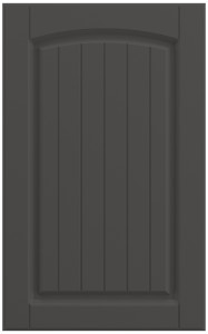 Фасады для кухни Кантри Фрезеровка «Арка сложная» Графит софттач №505