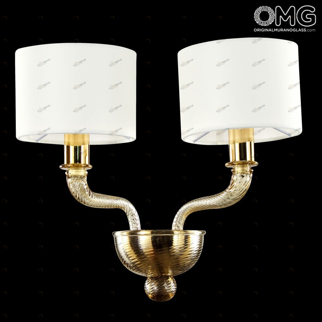 1953 ORIGINALMURANOGLASS Настенный светильник Бра Дубай - Luxury - муранское стекло OMG 25 см 