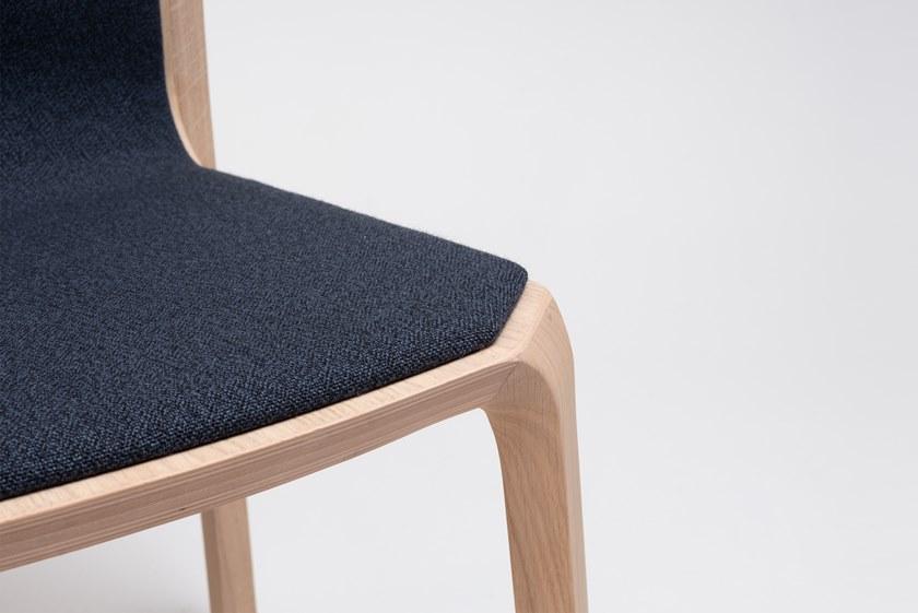 ONDARRETA Штабелируемый деревянный стул со встроенной подушкой Silu sun-id-1451229 - Вид №3