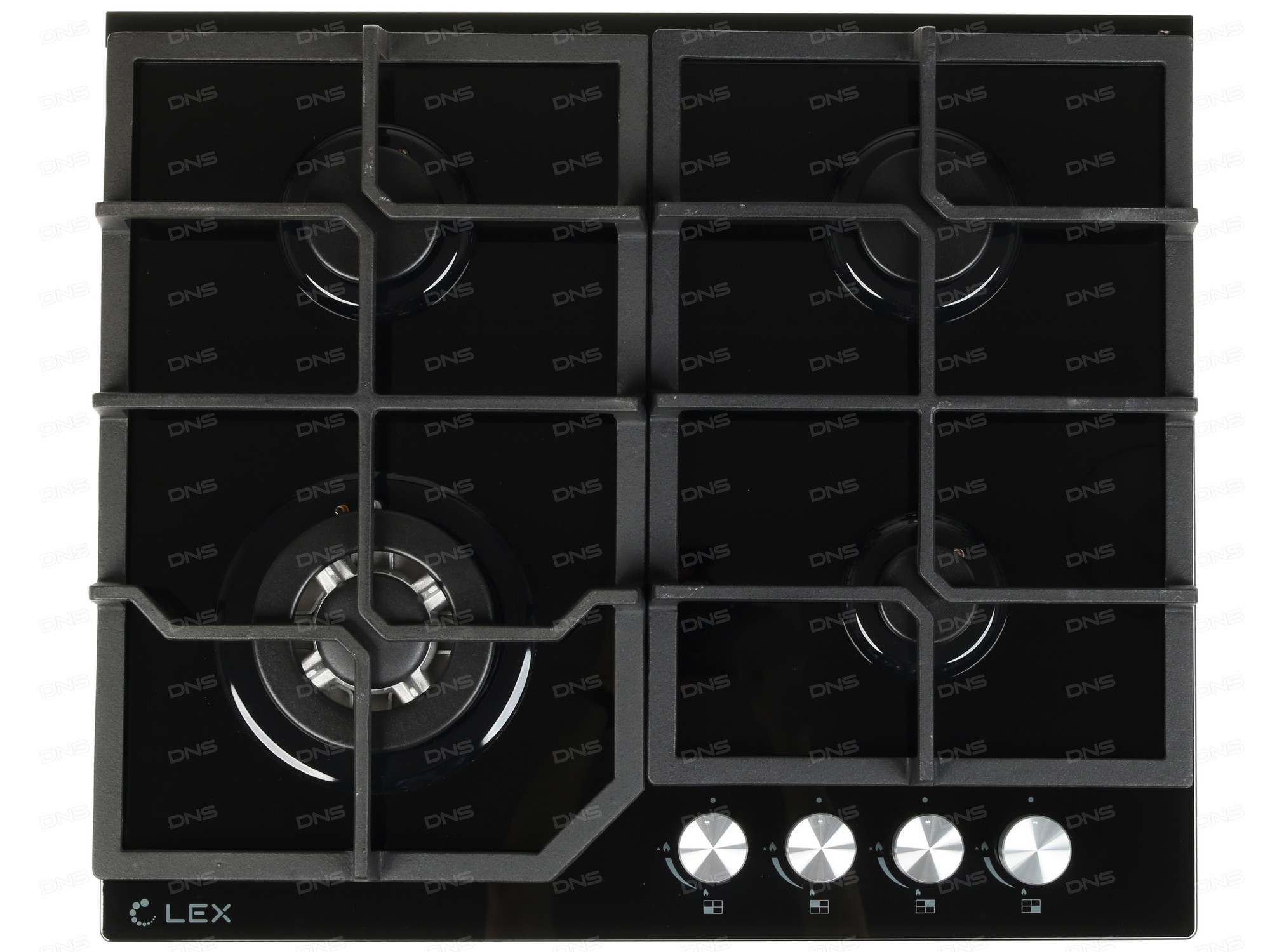 1074227 Газовая варочная поверхность LEX GVG 640-1 BL STDN-0052318