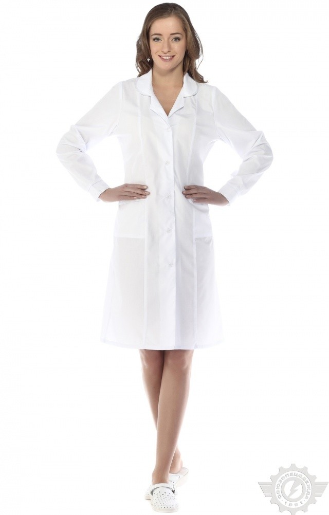 65774 Халат "Татьяна" белый  Медицинская одежда  размер 46/170-176 Спецодежда  - Вид №9