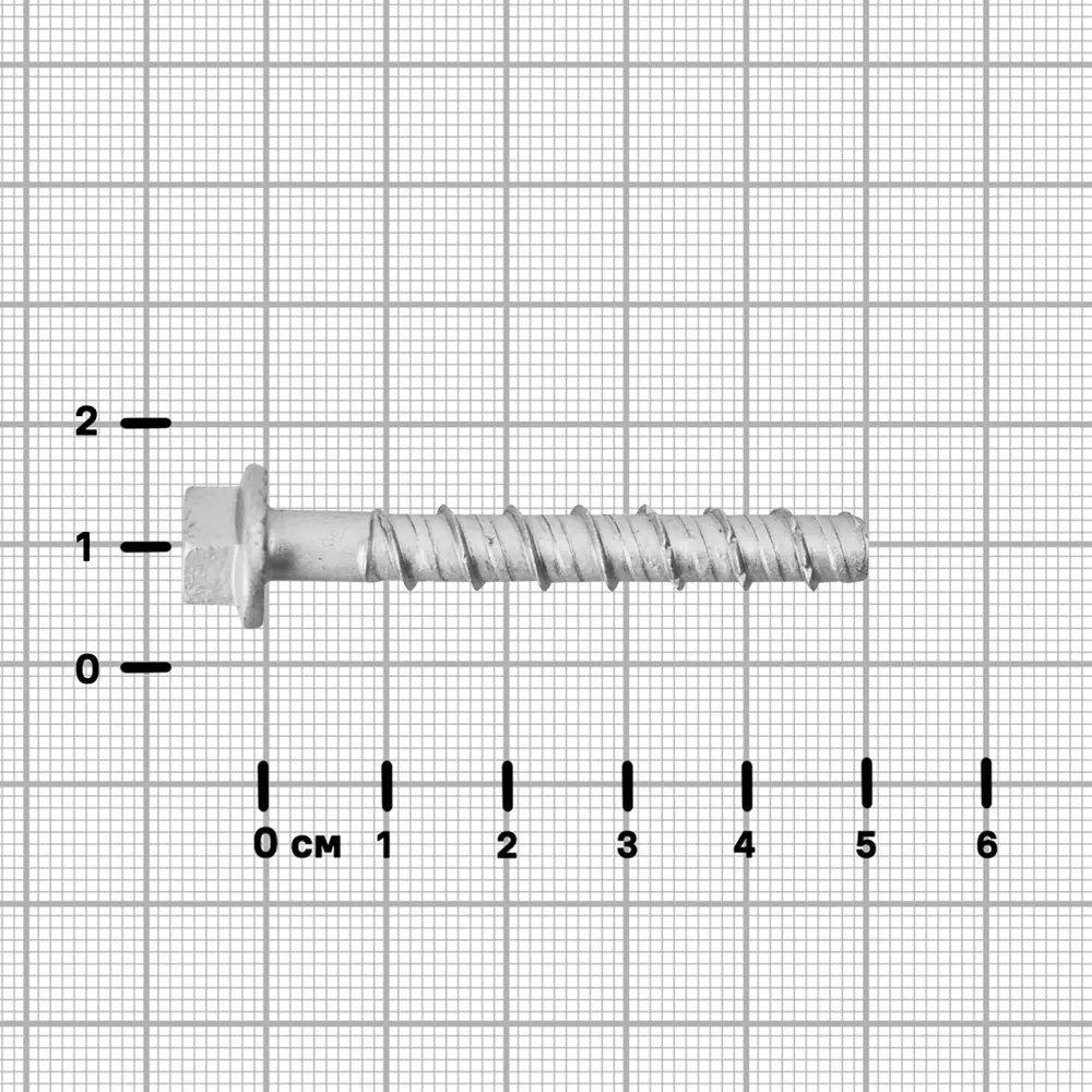 Анкер-шуруп Sormat для бетона 6×50 мм с шестигранной головкой 89362240 STLM-1009889 - Вид №2