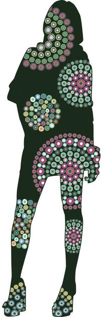 CONCEPTUWALL Клейкое украшение из нетканого материала Silhouettes sun-id-1385645 - Вид №3