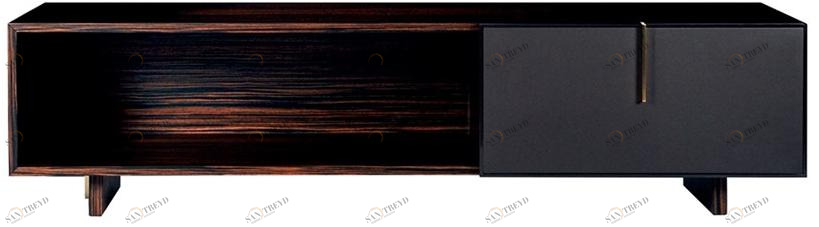 Paolo Castelli Комод из дерева и воловьей кожи с откидной дверцей Fine sun-id-1395052