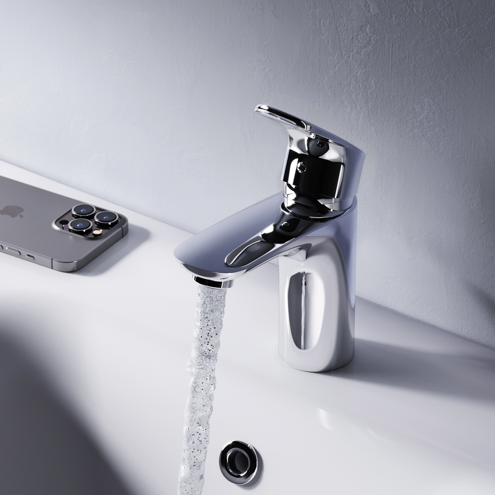 F8093016 смеситель для умывальника излив 110 мм хром шт AM.PM Like - Вид №1