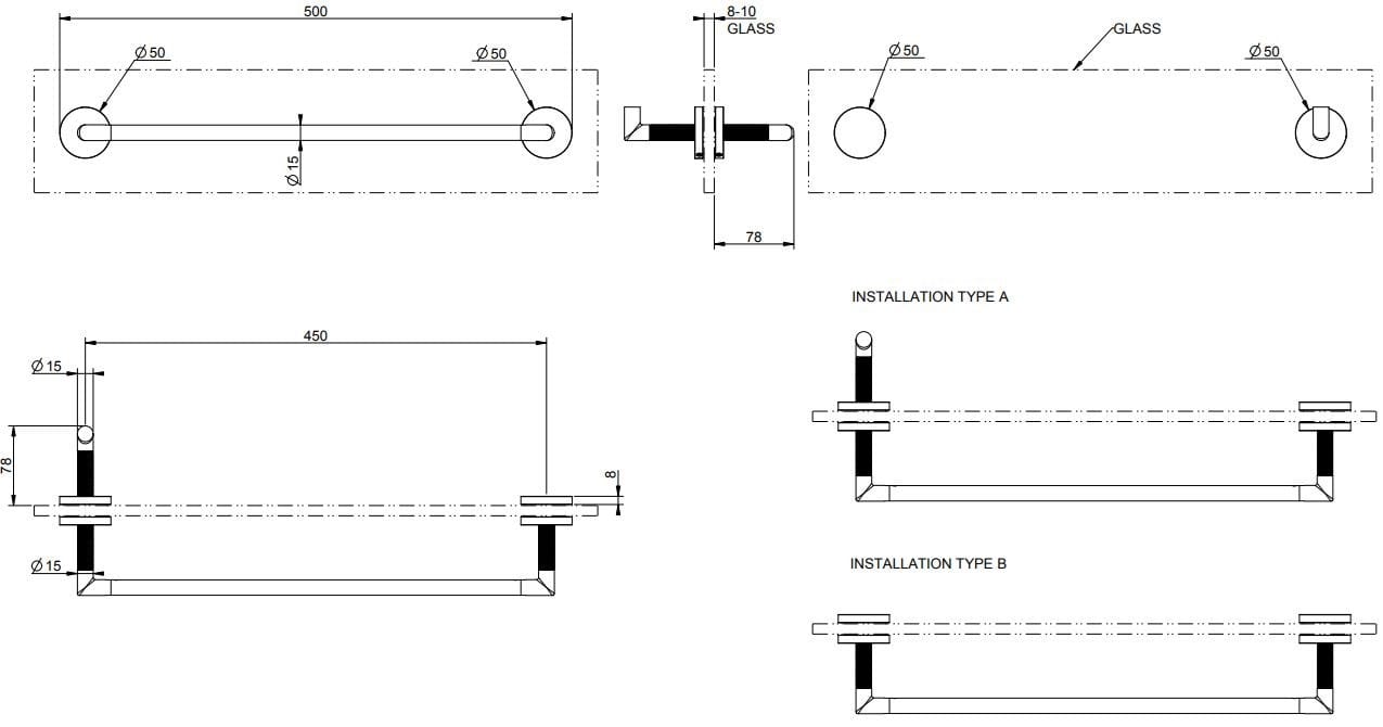 Латунный держатель для полотенец Gessi кольцо ARCH-00060587 - Вид №7