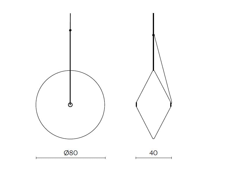 Регулируемый подвесной светильник из полиэтилена Miniforms Rificolona ARCH-00066047 - Вид №11