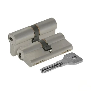 Цилиндр Cisa Asix, 40x40 мм, ключ-ключ хром, 5 ключей