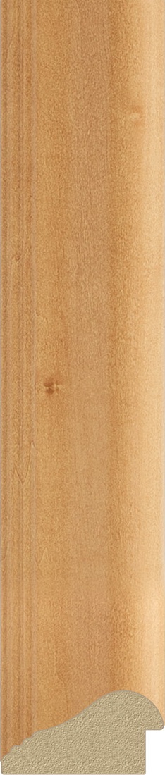 BY 1123 Зеркало с фацетом в багетной раме - сосна 62 mm EVOFORM Exclusive - Вид №2