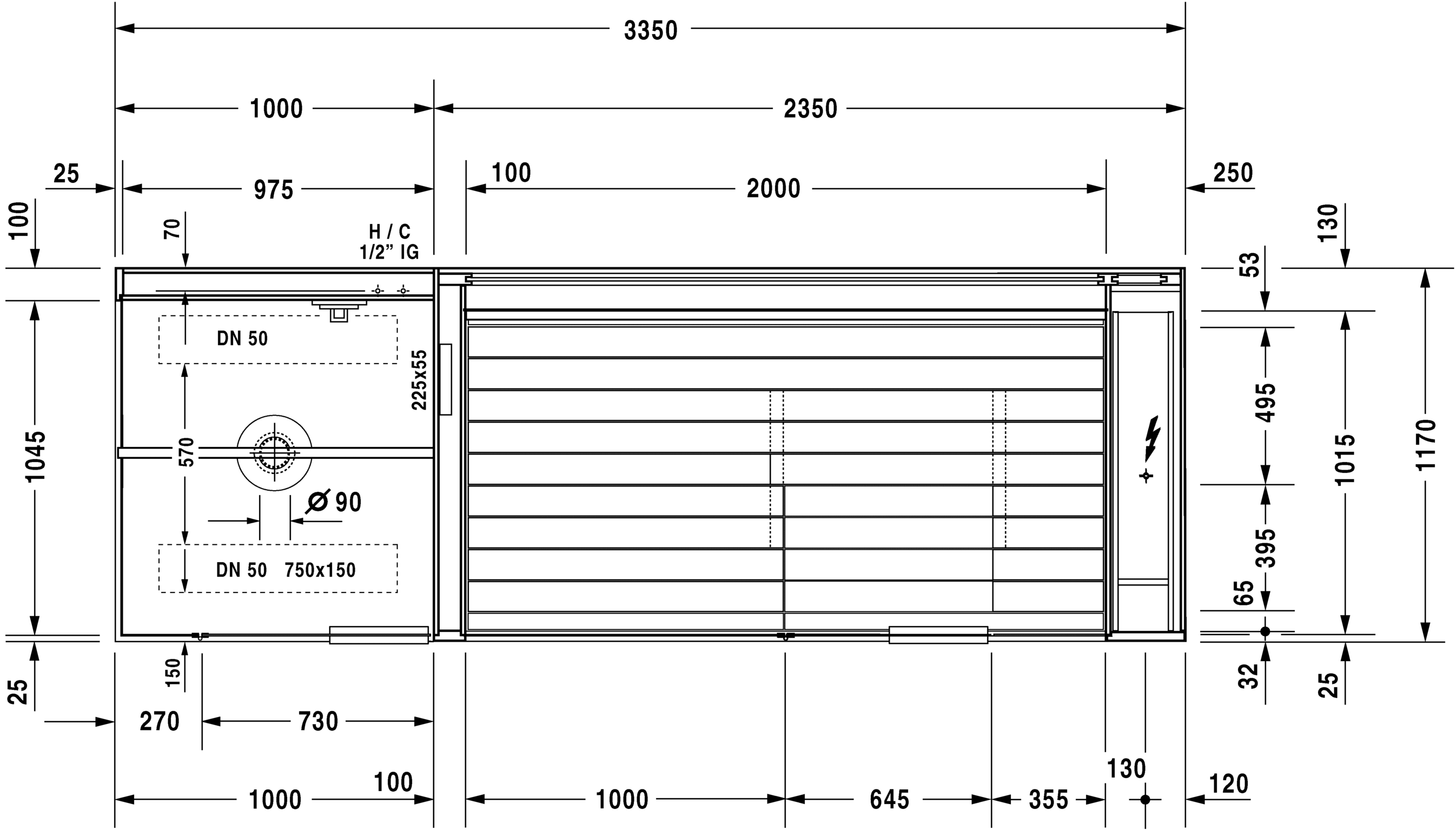 750522002011000 Inipi Сауна Inipi Ama, пристенный и угловой вариант
Исполнение: белый глянцевый (декор) Белый глянцевый декор Duravit  - Вид №1
