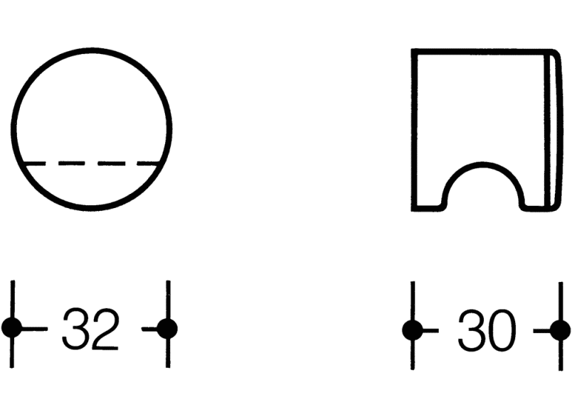557.32.6 мебельная ручка HEWI USA Produkte  - Вид №3