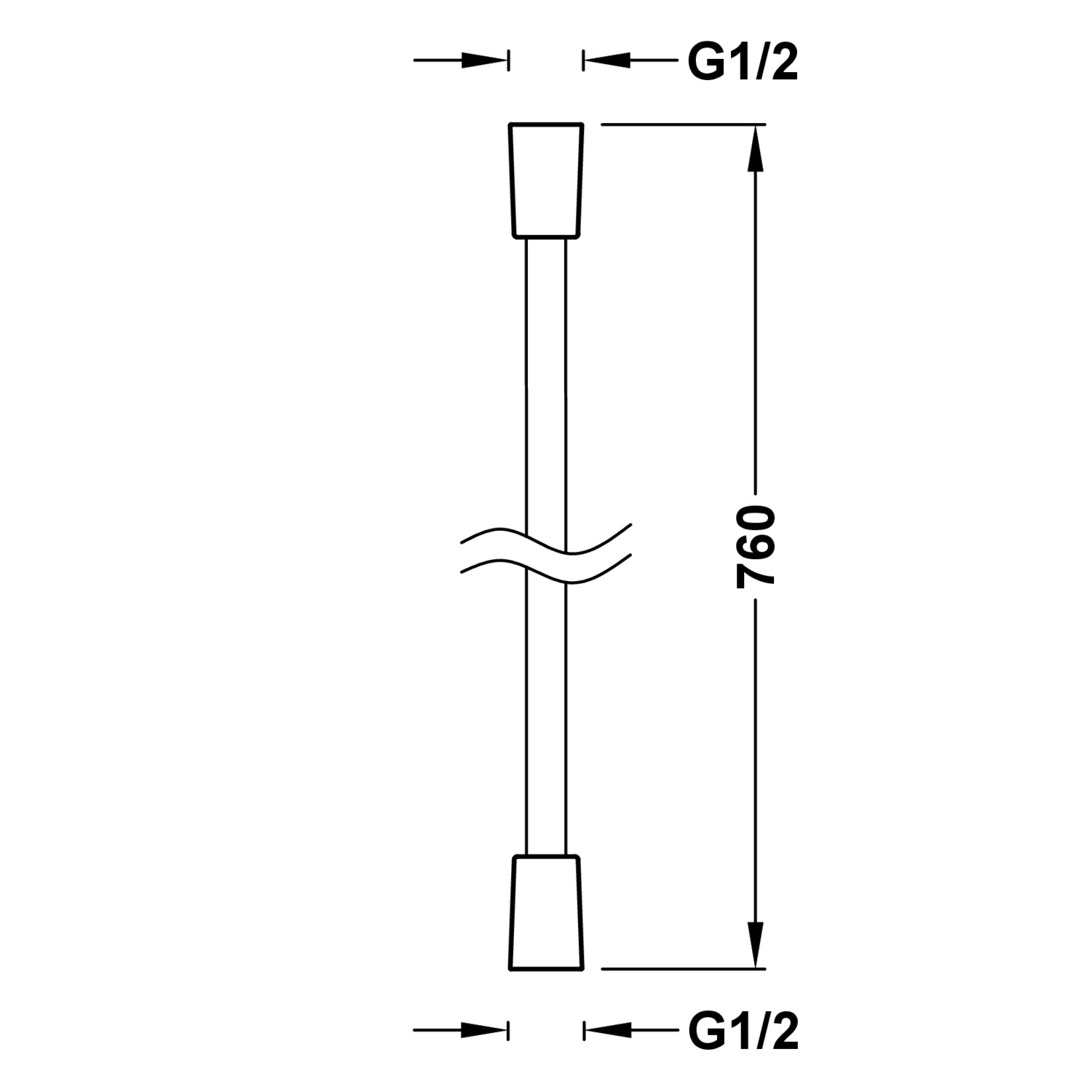 Атласный шланг-913460910 TRES RICAMBI - Вид №1