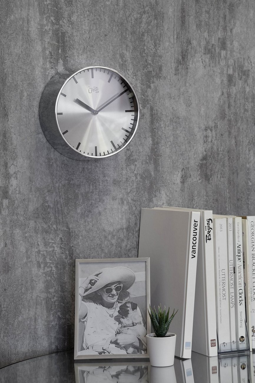 Часы настенные серебристые Tomas Stern 4017S TOMAS STERN ДИЗАЙНЕРСКИЕ 00-3872689 Серебро  - Вид №1