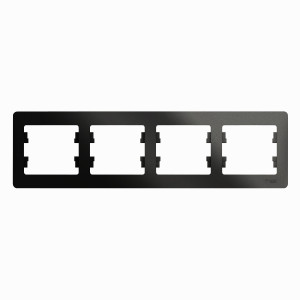 GSL000704 Рамка 4 поста , горизонтальная, антрацит Schneider Electric Glossa