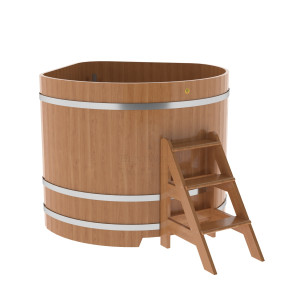 1366 Купель угловая из дуба 1,37х1,37х1,2 натуральная Alyarus