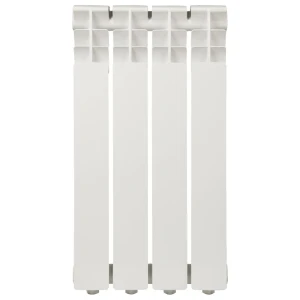 Радиатор Monlan 500/80 4 секции боковое подключение алюминий белый