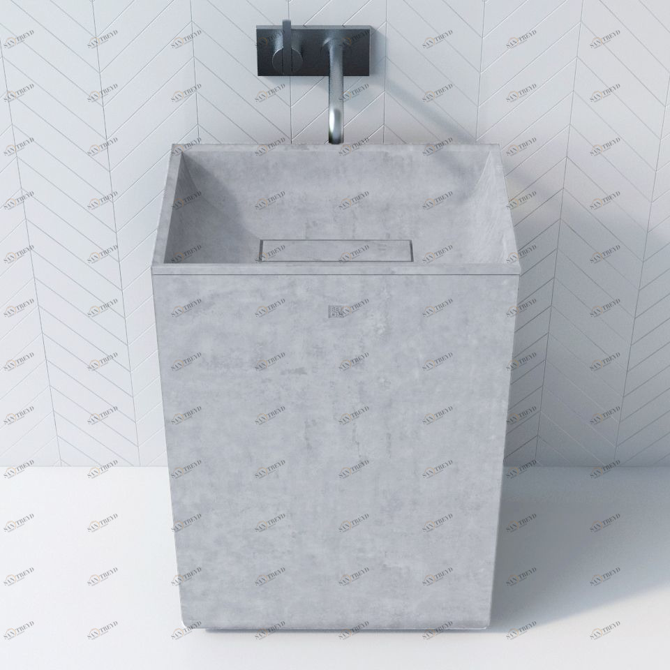 WB609BELYJ Накладная раковина на столешницу  прямоугольная BetOn 