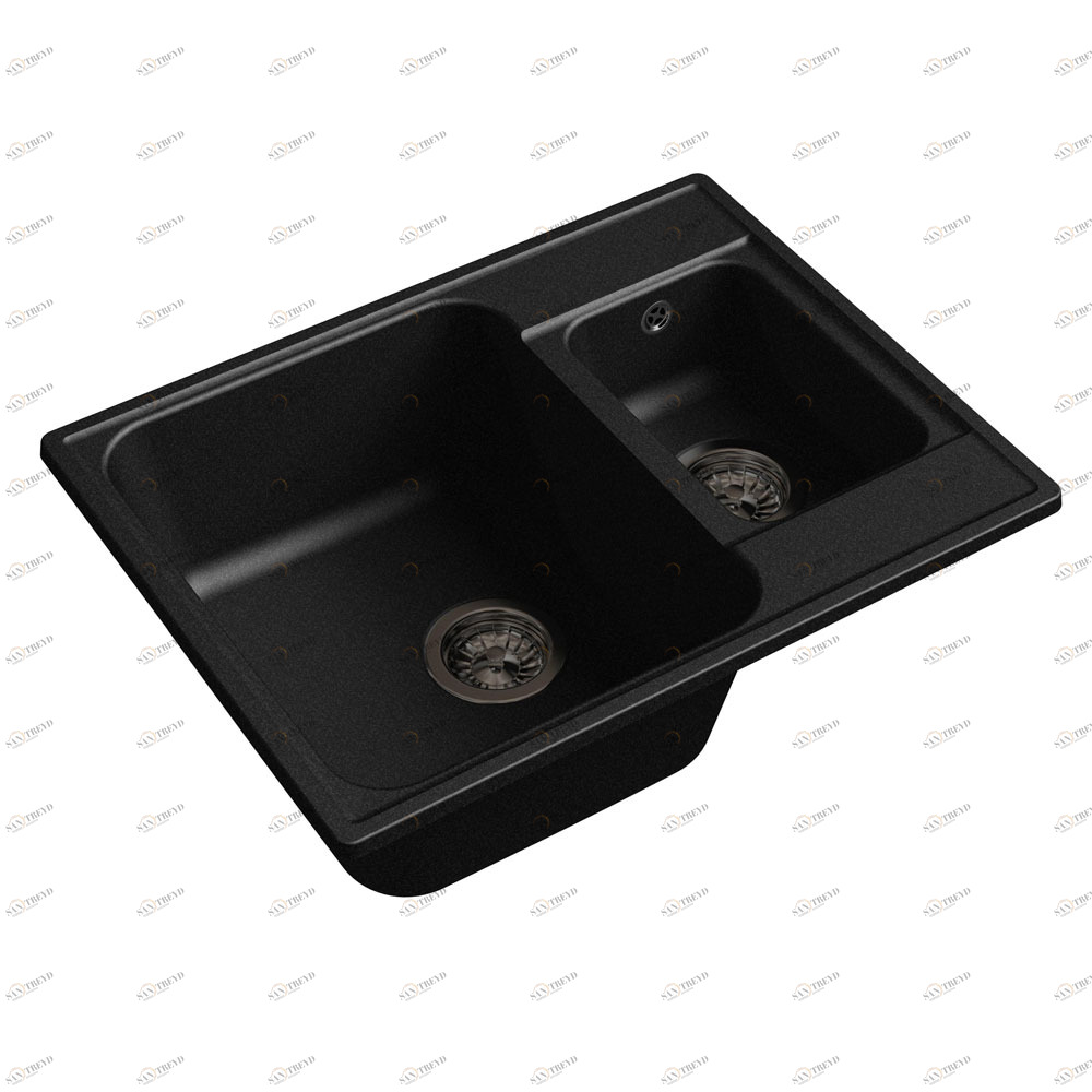 RQ233 антрацит Мойка кухонная прямоугольная Raiber 