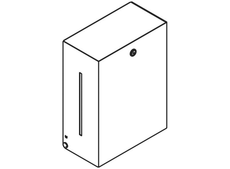 900.06.00960 диспенсер для бумажных полотенец HEWI System 900 - Вид №8