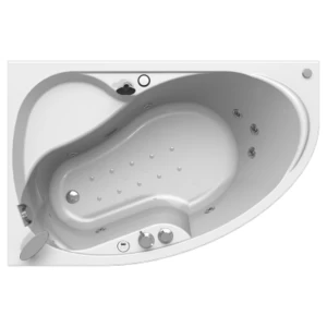 Гидромассаж "Лечебный Chrome" на ванну Амелия (двигатель 900 Вт, джет Глори - 2 шт., джет Джереми - 7 шт.)