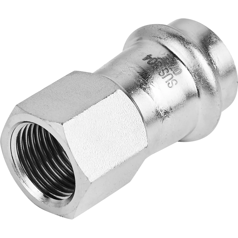 Муфта переходная Rommer 1/2"x22 мм ВПр-ВР нержавеющая сталь 88011259 STLM-2173569  - Вид №1