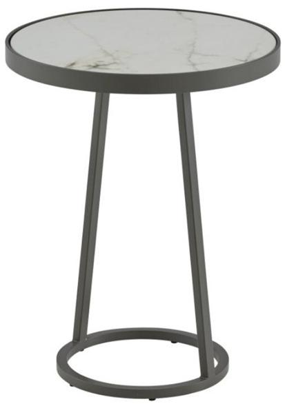 Ligne Roset Садовый столик круглый из стали  19980350  - Вид №1