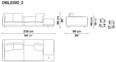 B&B Italia Кожаный диван Dock sun-id-1441060 - Вид №152