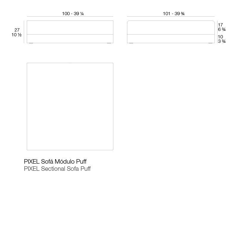 070351 Пуф Pixel Vondom PIXEL - Вид №2