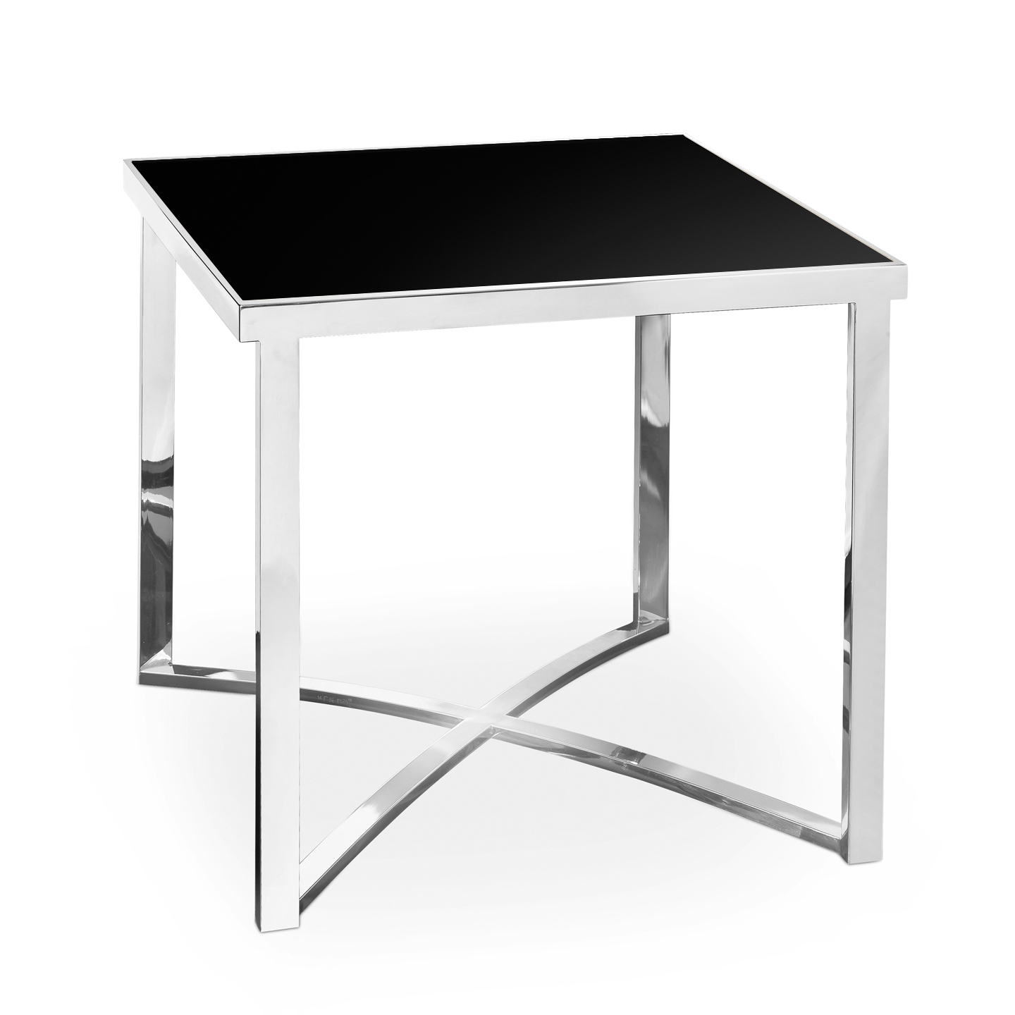 710099,9 ABHIKA БОКОВОЙ СТОЛ CHROMO X H51 52X52 BLACK 710099.9 - Вид №3