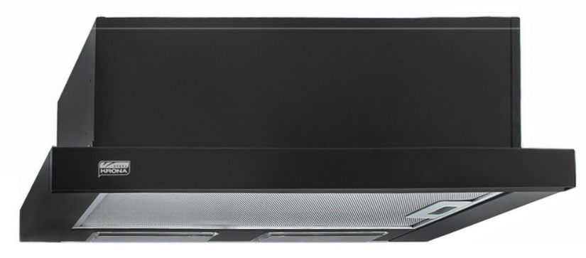 1015289 Вытяжка телескопическая KRONA KAMILLA 2M 600 черный/черный STDN-0062370