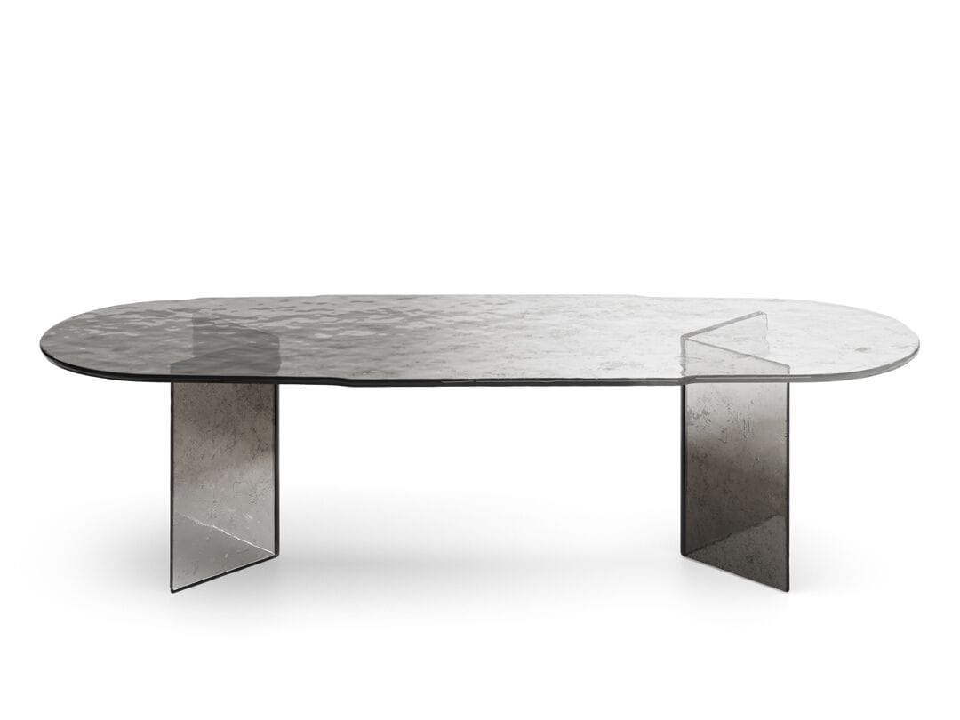 Стеклянный овальный обеденный стол ARTE VENEZIANA Melt ARCH-00094681