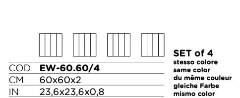 Акустическая панель из полиэфирного волокна Slalom ECOrange ARCH-00092581 - Вид №2