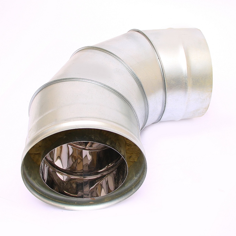 Сэндвич-колено 90" Ferrum Ф150х210 нержавеющая сталь (430/0,5мм) FD08150T4FF - Вид №3