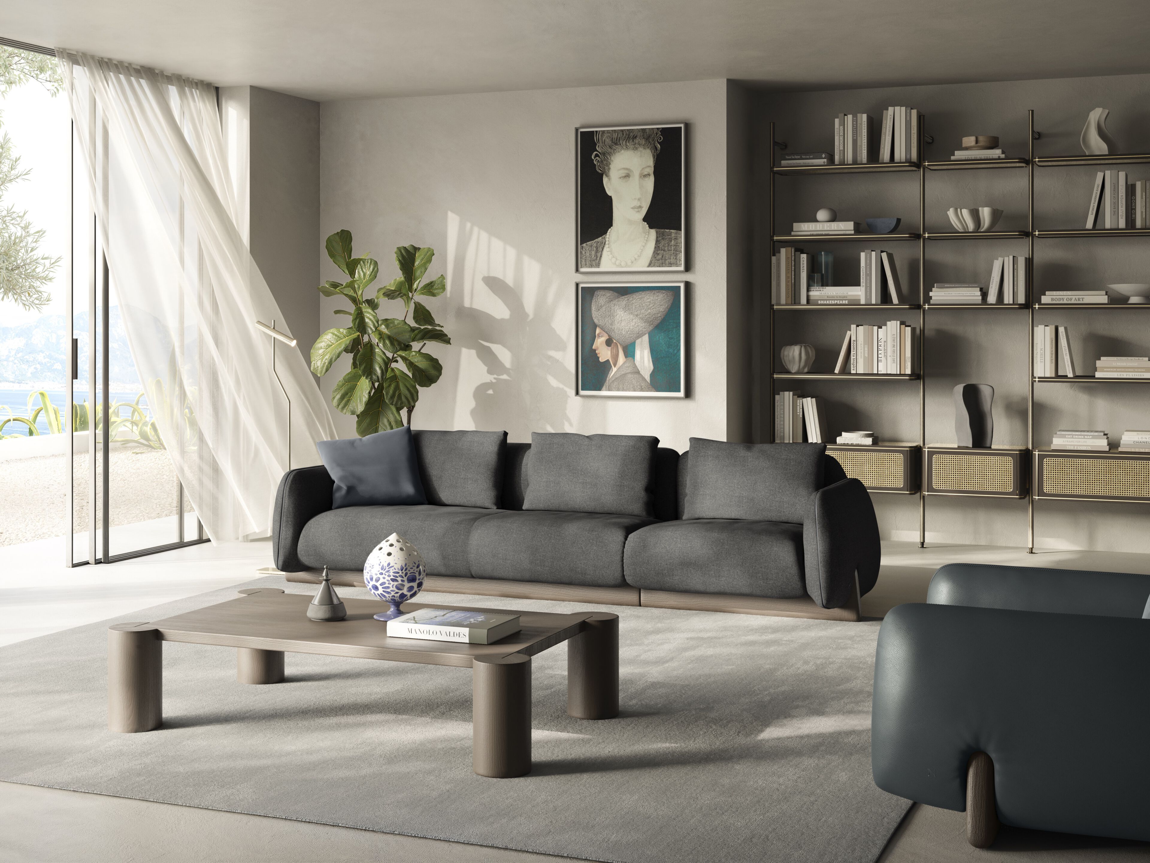 4-местный тканевый диван Natuzzi Italia Mirai ARCH-00141963 - Вид №5