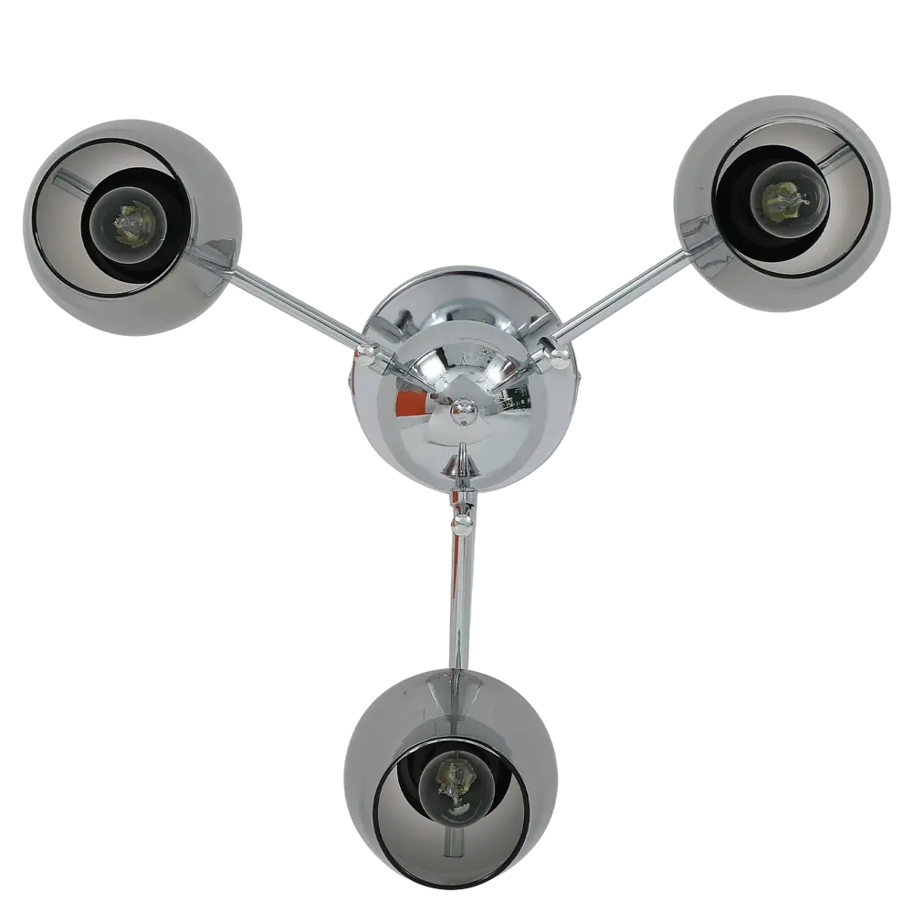 Люстра на штанге Libre 3 лампы 12 м² цвет хром SCHAFFNER STLM-2172858 - Вид №3