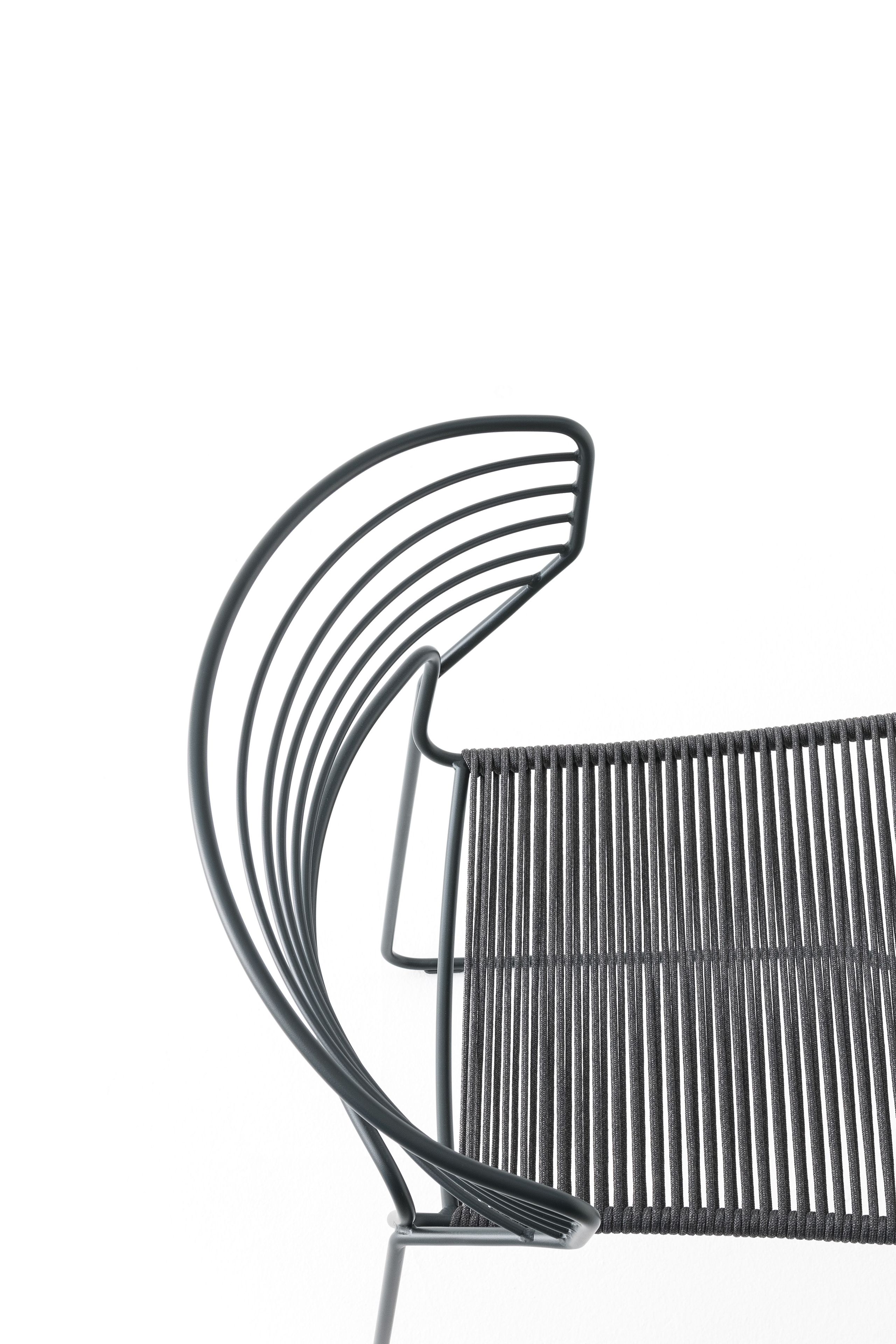 Стальной стул и веревочный плетеный стул Desalto Koki Wire ARCH-00035704 - Вид №1