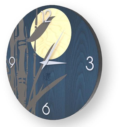 LIGNIS® Настенные часы из инкрустированного дерева Dolcevita nature 10.054 / 10.132 - Вид №1