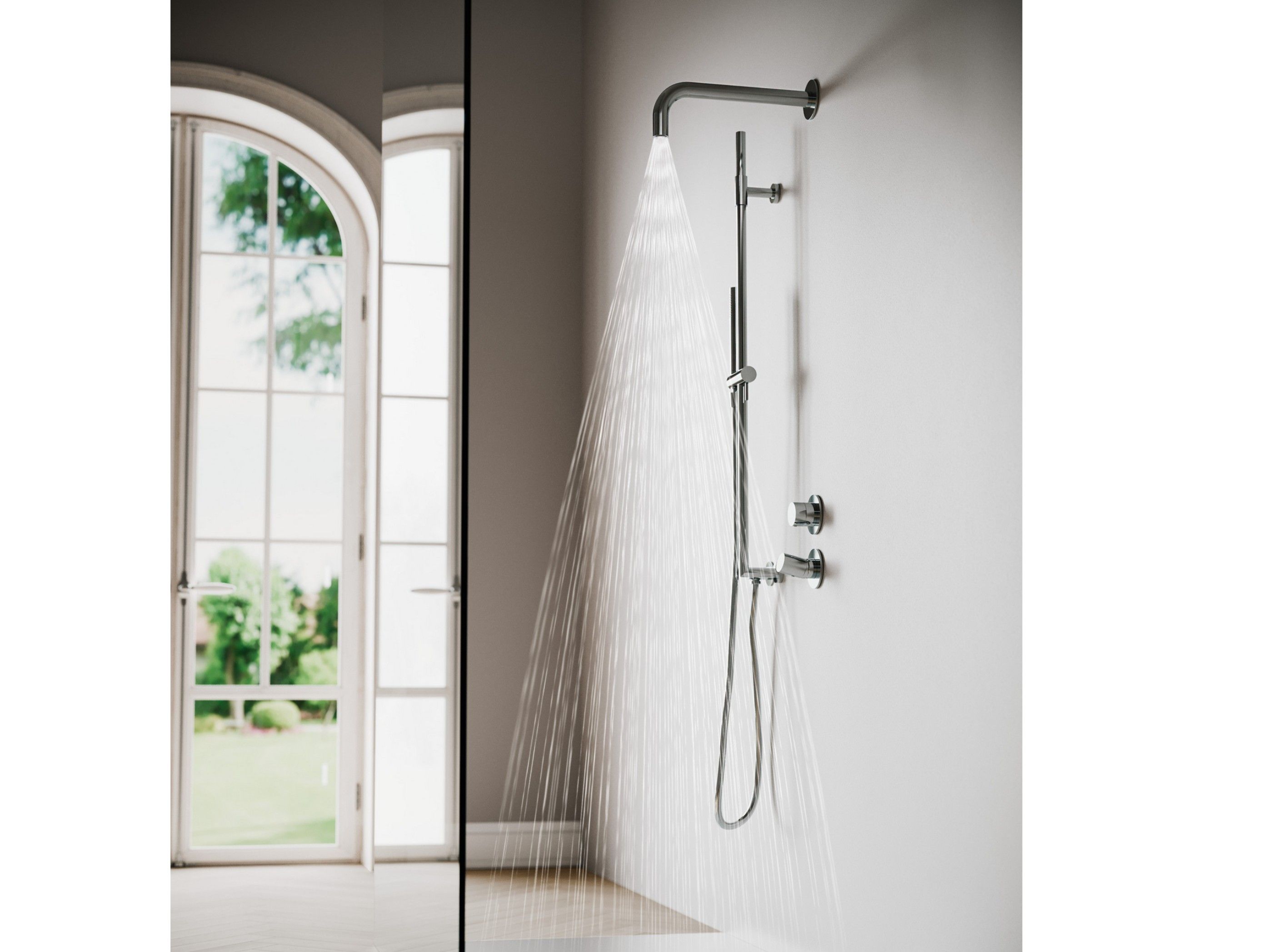 Набор для душа из латуни с насадкой для душа Rubinetterie Treemme T30 ARCH-00104830