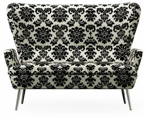 ROSSIN Диван из ткани с высокой спинкой Deco