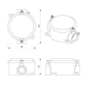 Медная алюминиевая распределительная коробка для электрической системы