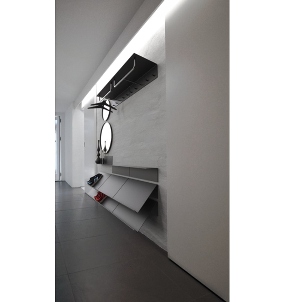 FROST Вешалка 4 » чёрная / чёрная Резина / нержавеющая сталь Черный U3013-BB  - Вид №3