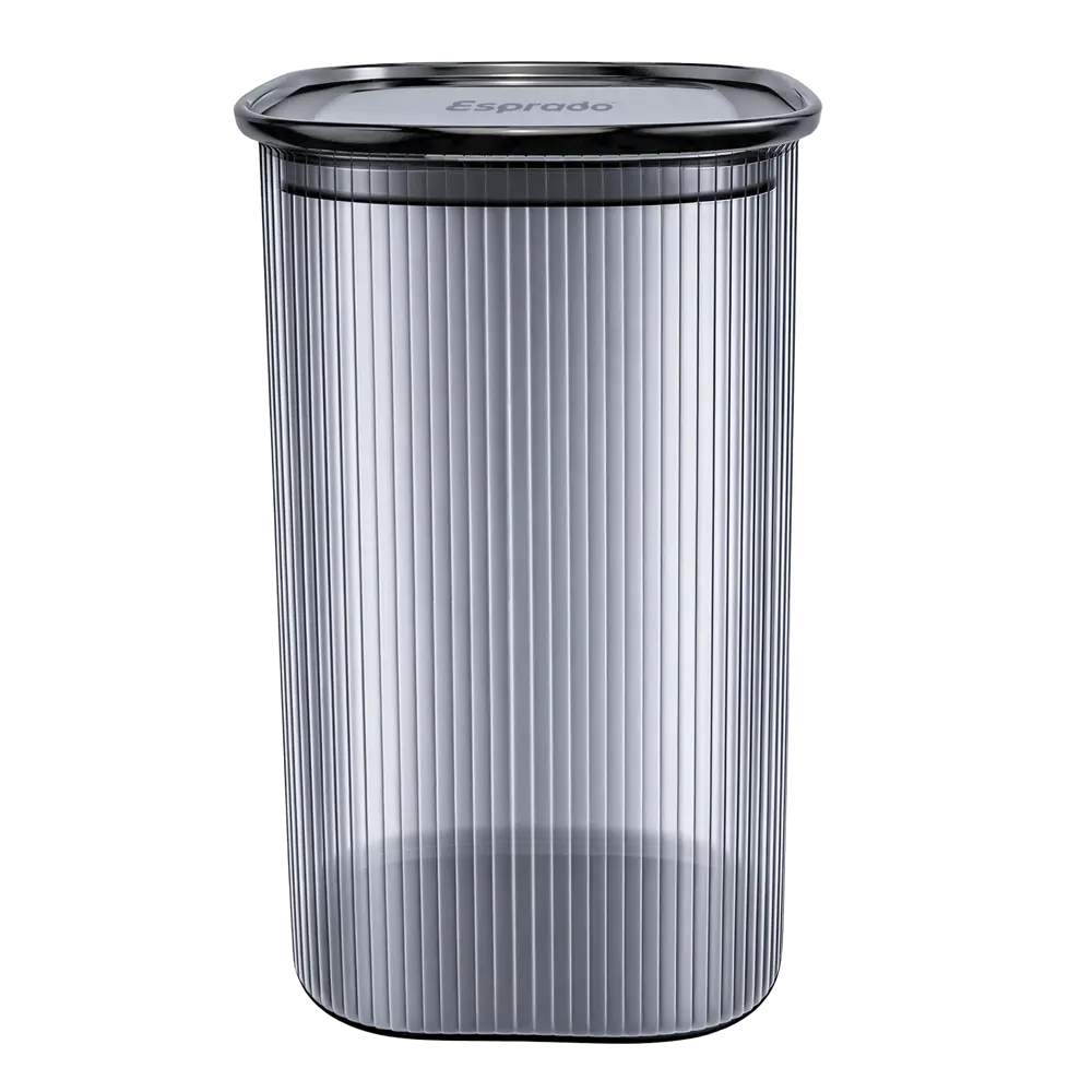 Банка для сыпучих продуктов Esprado Nube 1.2 л стекло цвет серый STLM-2138151