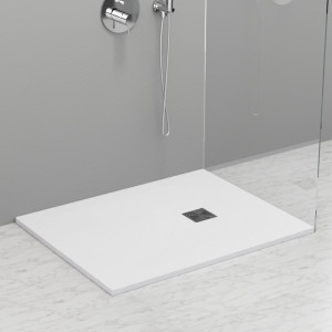 703930 Душевой поддон из минерального литья БЕЛЫЙ МАТОВЫЙ в комплекте с сифоном, Kerasan DOCCIA Италия