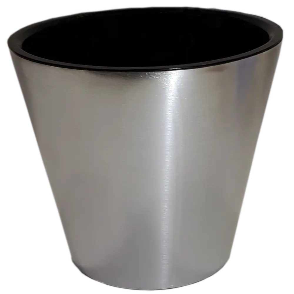 Горшок цветочный Ingreen Фиджи Хром ø16 h14.5 см v1.6 л пластик хром STLM-2039683