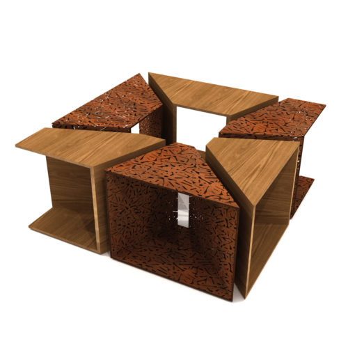 Alcorque Rectangular Details Lab23 Решетки для деревьев 